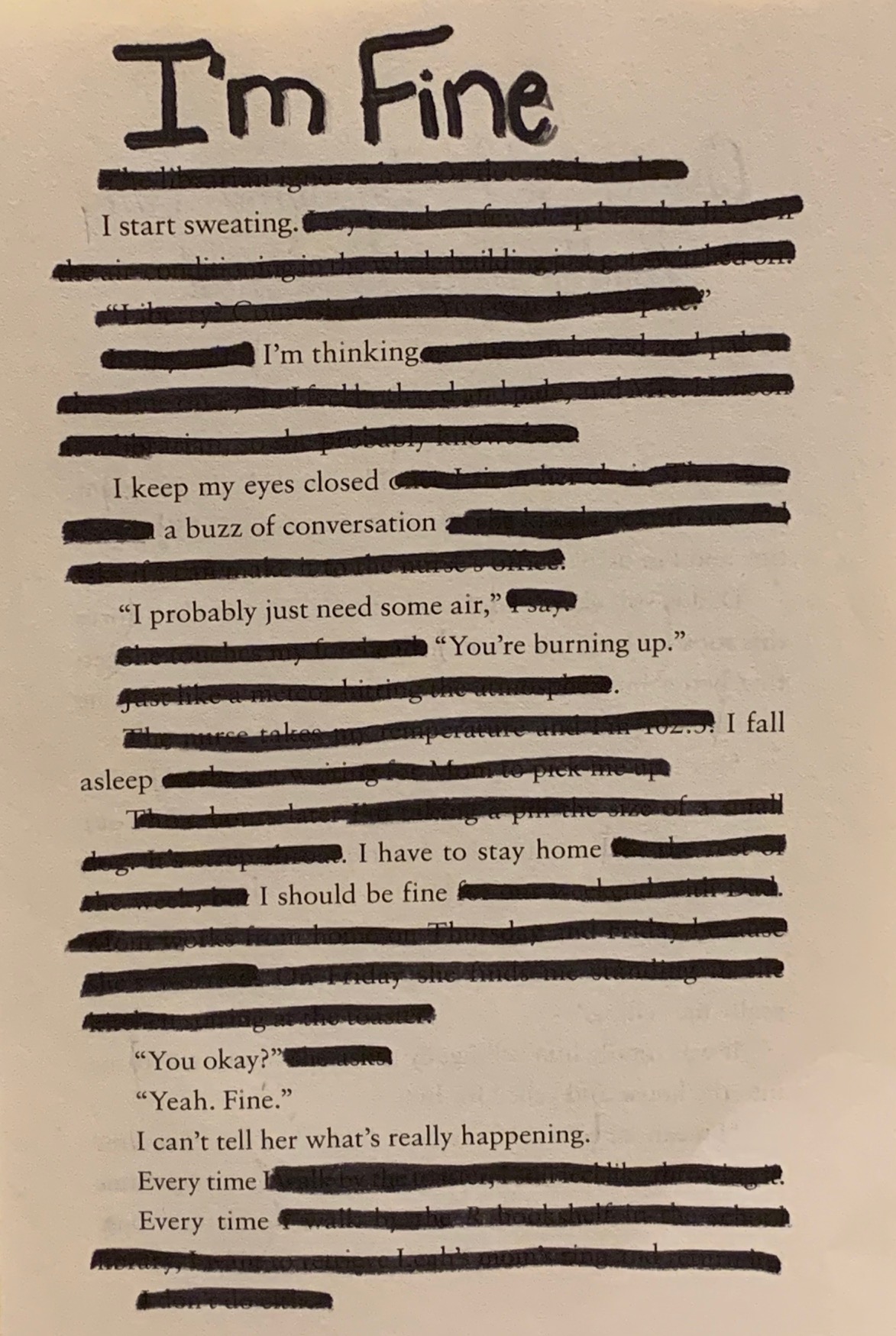 Quarantine Blackout Poetry- Volume 2: A Father-Daughter Project ...